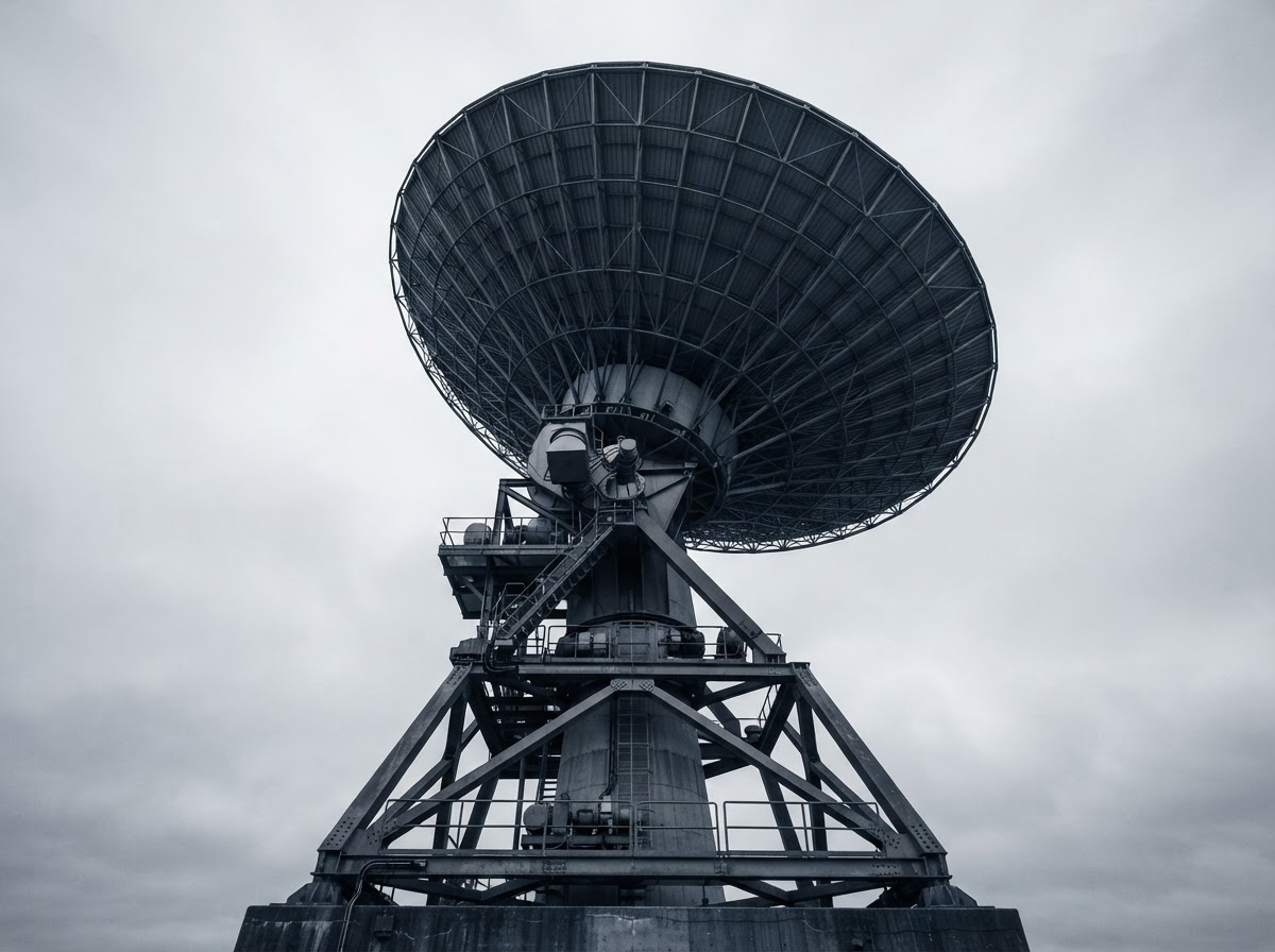 Antena parabólica de estación terrena